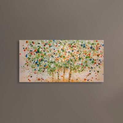 Verdant Symphony 30x15 acrylic painting on canvas